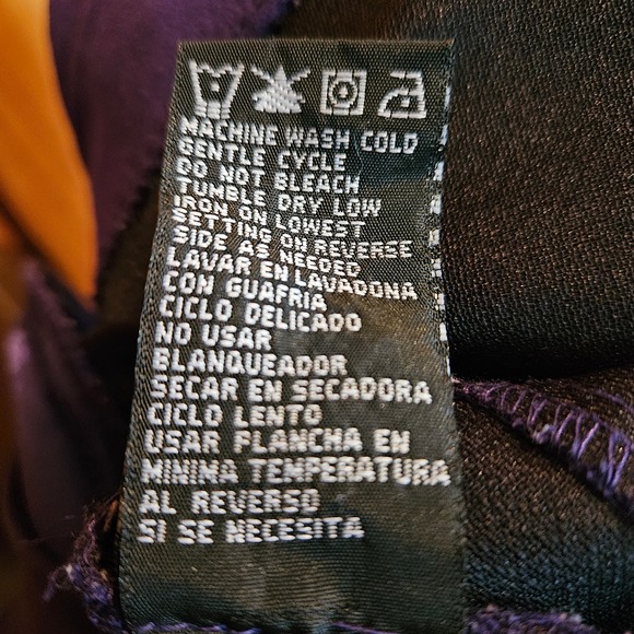 Women's Perceptions Purple With Black Trim Open Blazer Size 14 Petite - Picture 6 of 6